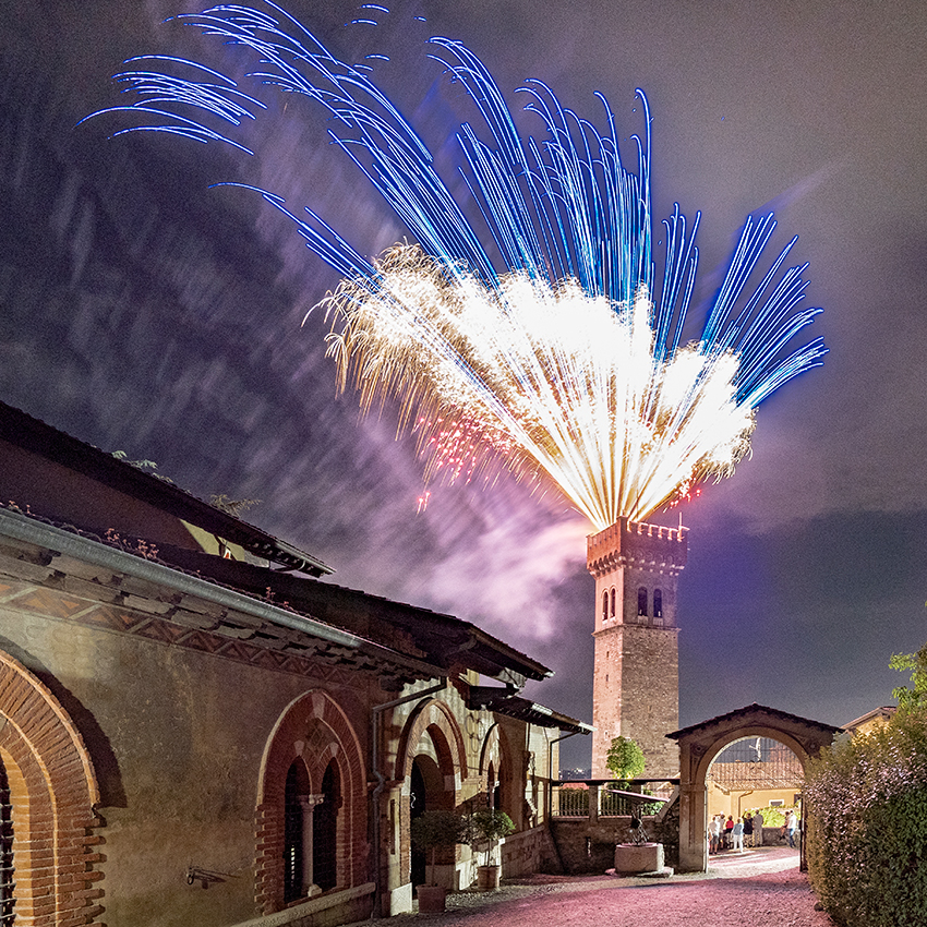 Coreografia di Vulcani blu e farfalle argento | Spettacoli pirotecnici barocchi | Brixia Fireworks