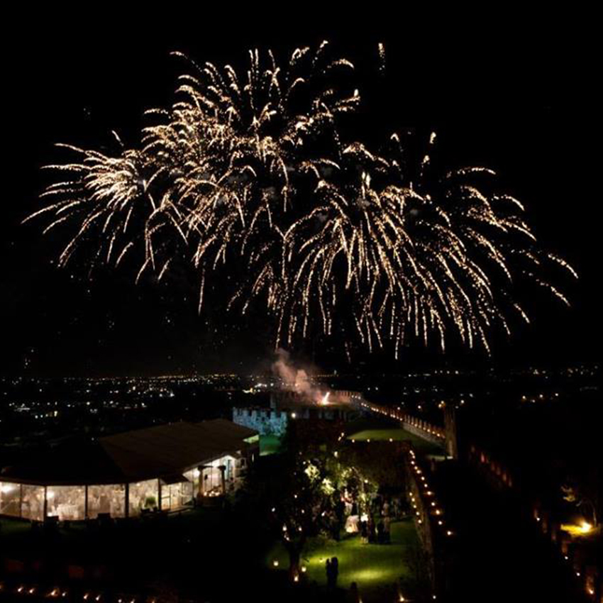 Sequenziale effetto salice oro | Spettacoli pirotecnici a terra | Brixia Fireworks